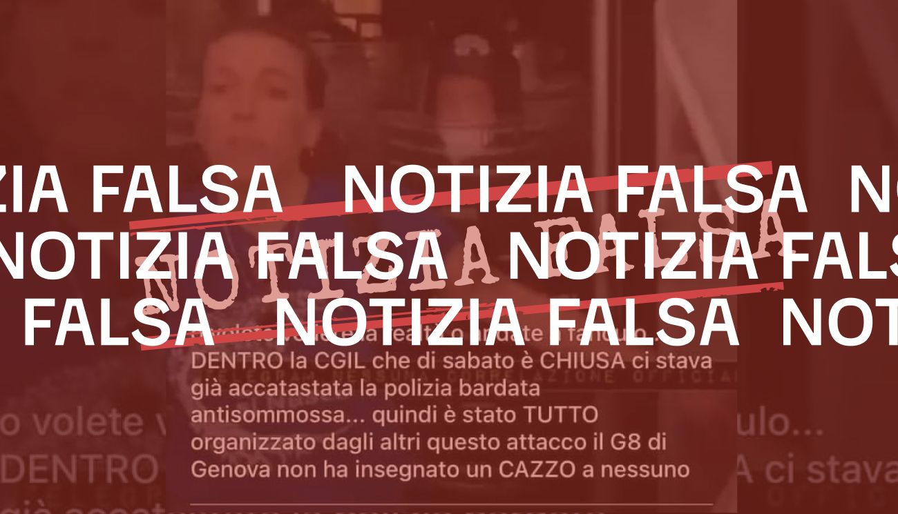 Non è vero che «i Carabinieri erano dentro la sede della CGIL prima dell&#8217;assalto di Forza Nuova»