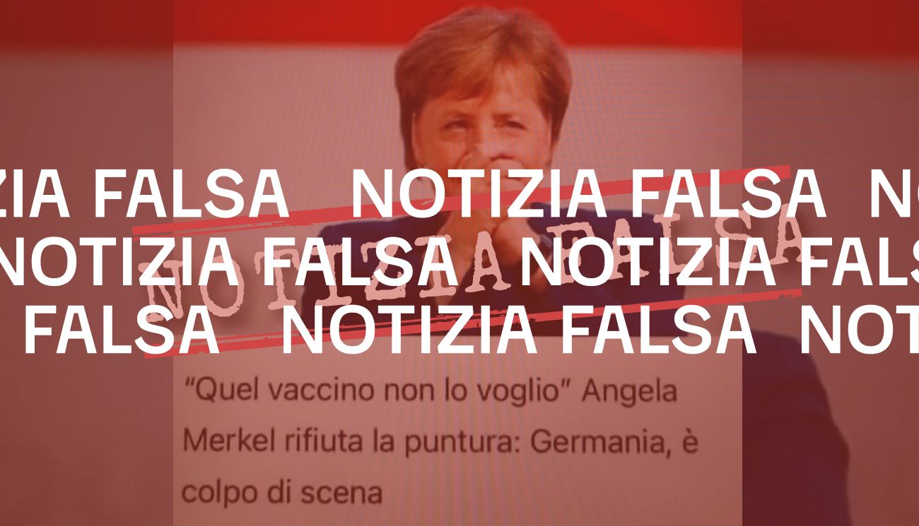 Non è vero che Angela Merkel ha rifiutato il vaccino AstraZeneca