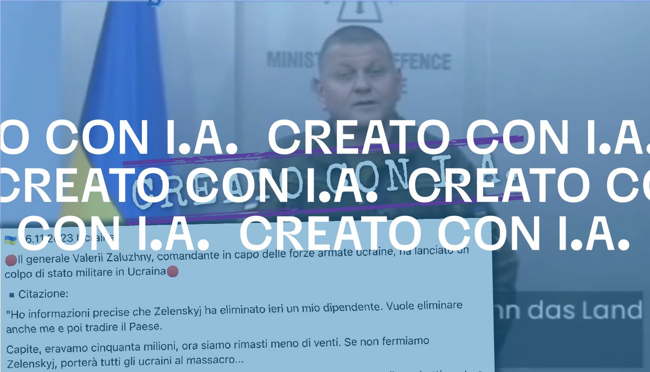 Il falso video del generale ucraino Zaluzhny che lancia un colpo di Stato