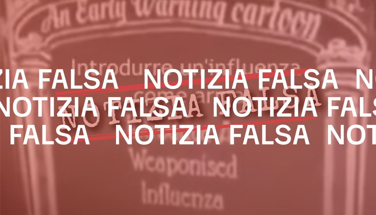 Il cartone che spiega «come assumere il controllo del mondo» attraverso i vaccini non risale al 1920