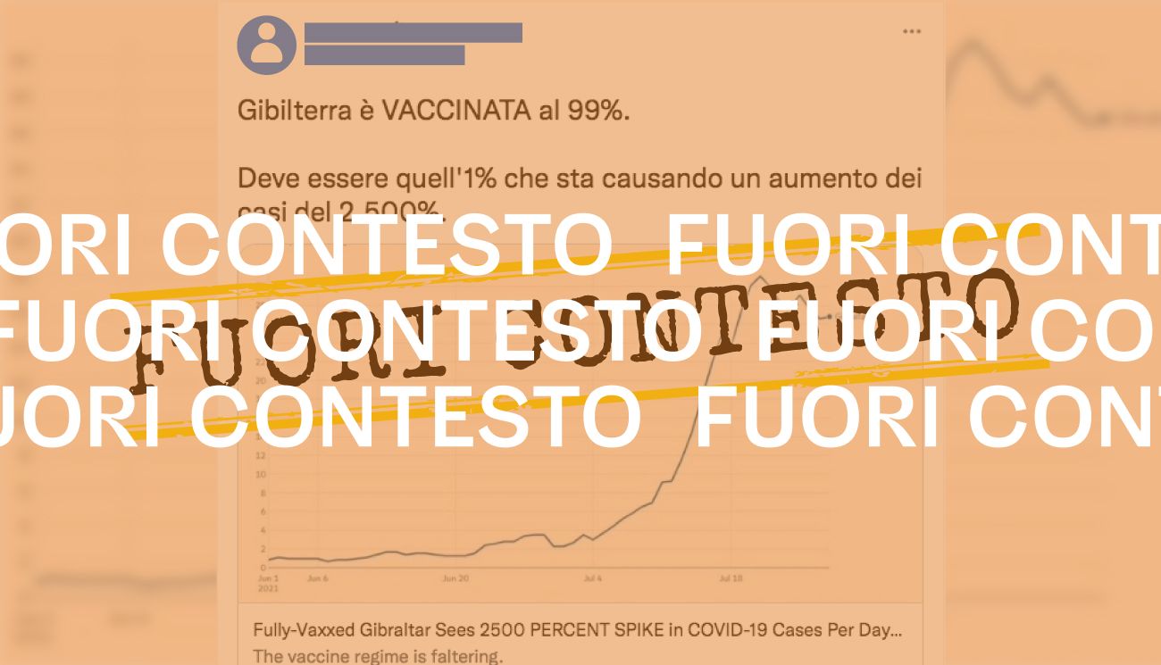 L’aumento dei casi «del 2.500%» a Gibilterra non dimostra l’inefficacia dei vaccini