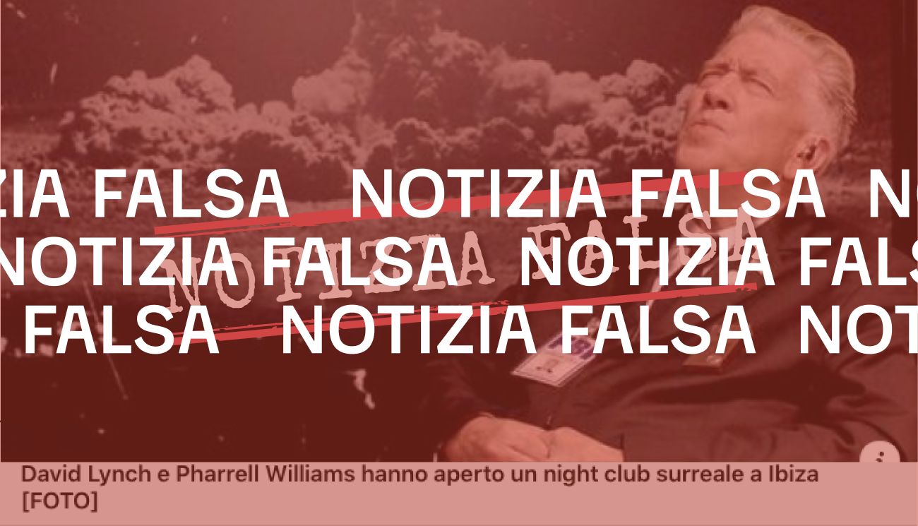 No, David Lynch non ha aperto un locale a Ibiza