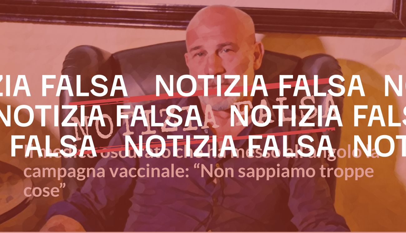 Queste affermazioni sui vaccini attribuite al dottor Pasquale Aiese sono scientificamente false