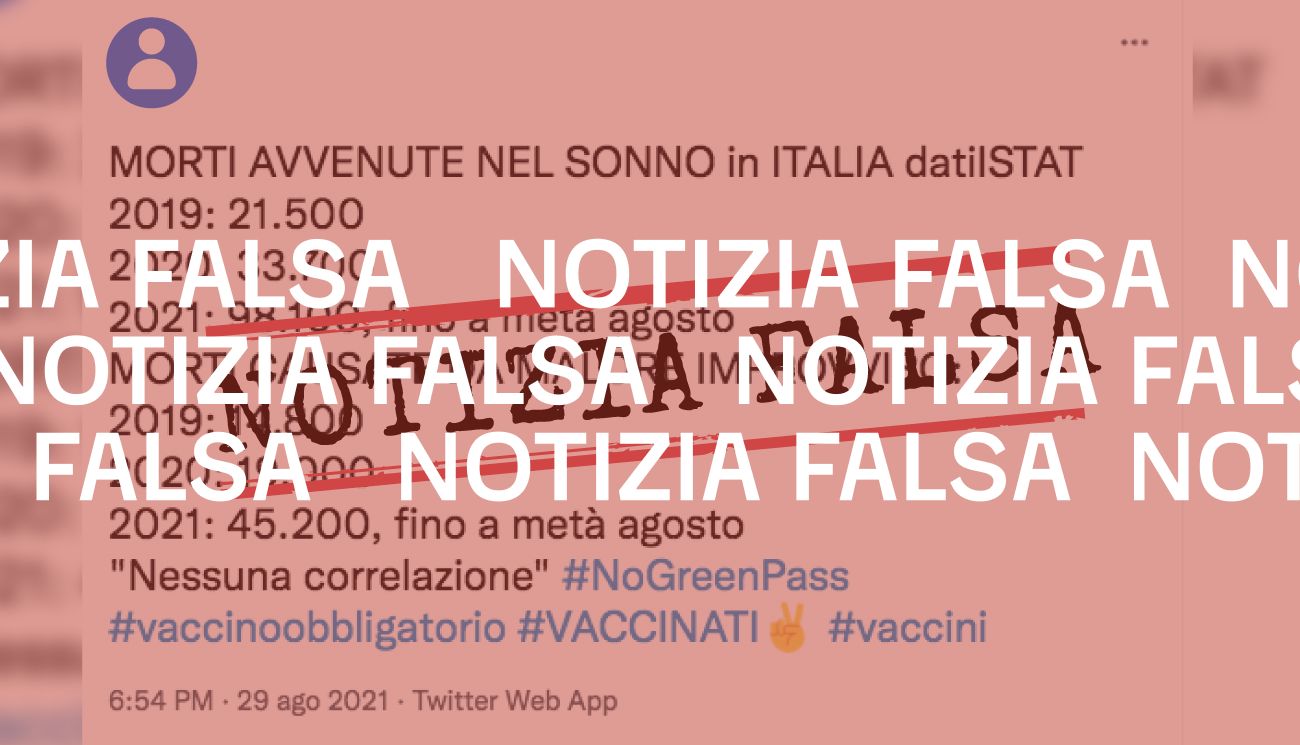 I decessi «avvenuti nel sonno» e «da malore improvviso» non sono aumentati esponenzialmente