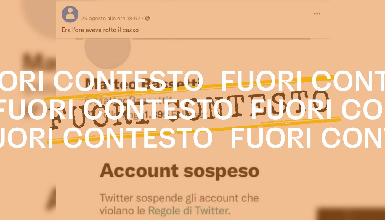 No, l’account @MatteoBassetti1 sospeso da Twitter non è del medico genovese