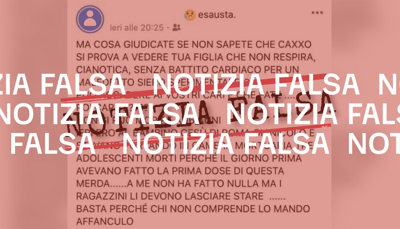 No, al Bambino Gesù tre adolescenti non sono deceduti dopo la vaccinazione anti-Covid