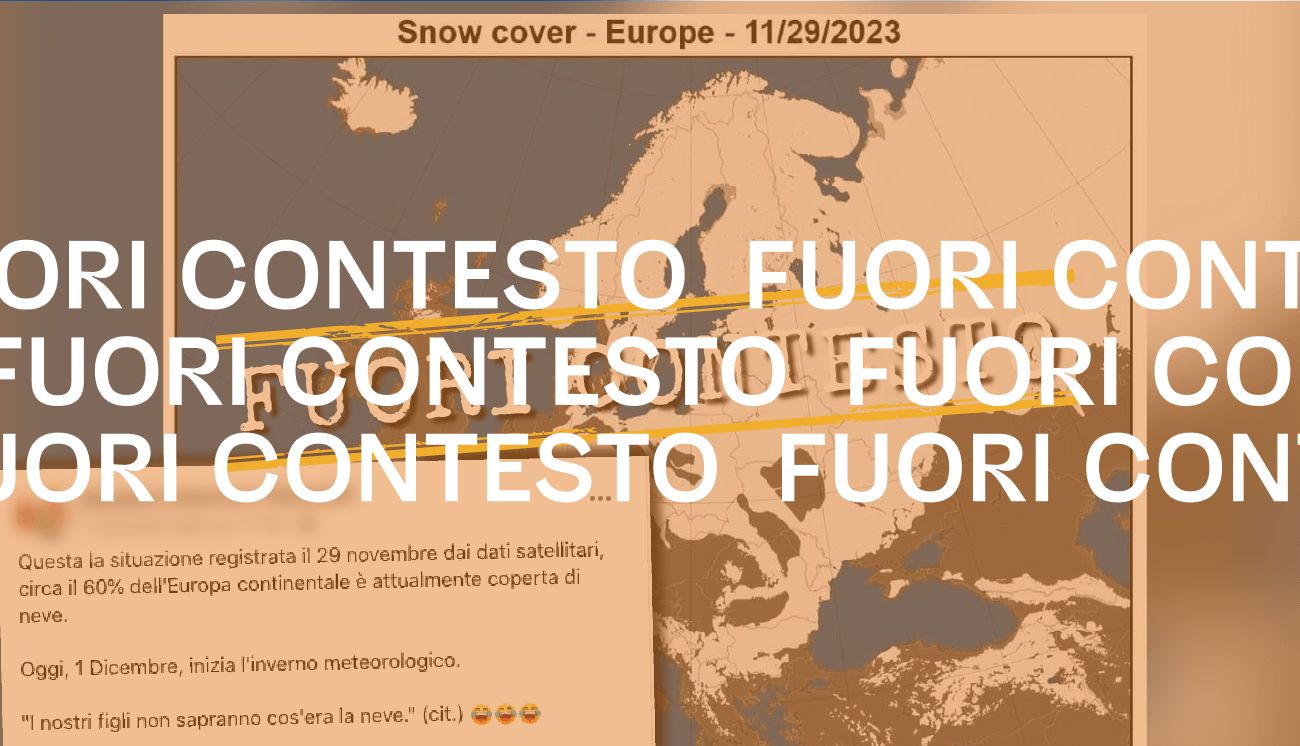 Le nevicate di novembre nell’Europa continentale non negano i cambiamenti climatici