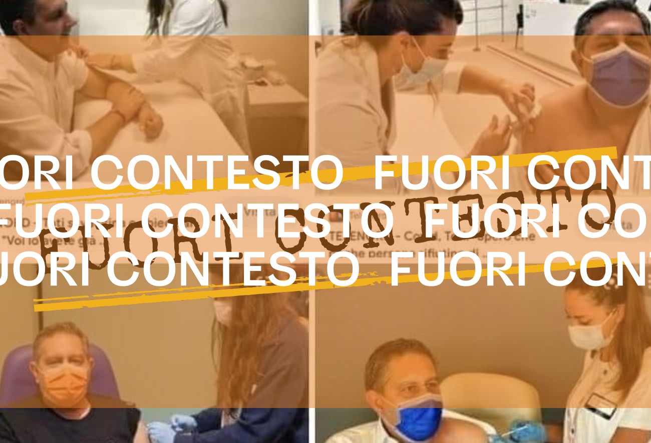 Queste foto non dimostrano che Giovanni Toti non si è vaccinato contro la Covid-19