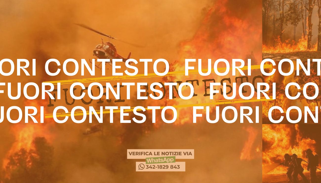 Queste foto di incendi non sono state scattate in Sardegna a luglio 2021