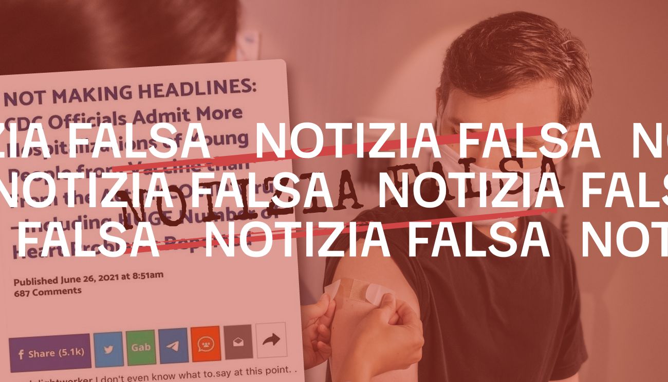 I Cdc non hanno ammesso che sono stati ricoverati più giovani a causa del vaccino che della Covid-19