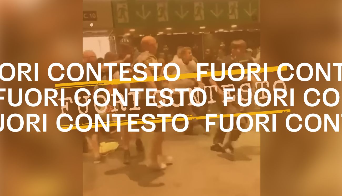 Questo video non mostra dei tifosi italiani aggrediti da tifosi inglesi dopo la finale