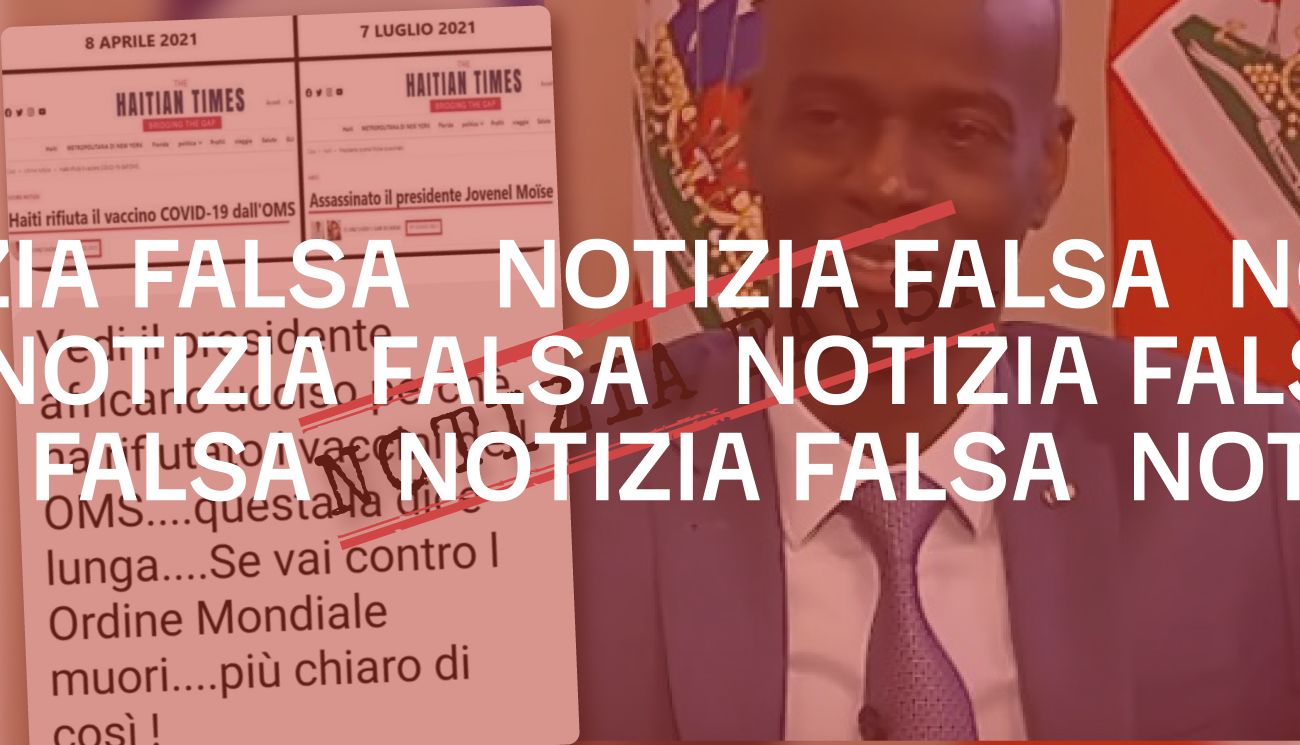 No, il presidente di Haiti non è stato ucciso «perché ha rifiutato i vaccini dell’Oms»