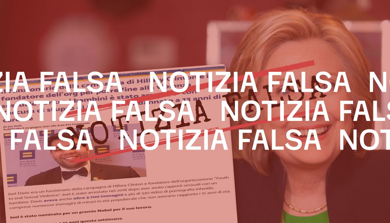 Quest’uomo condannato per abuso su minori non era un «funzionario della campagna» di Hillary Clinton