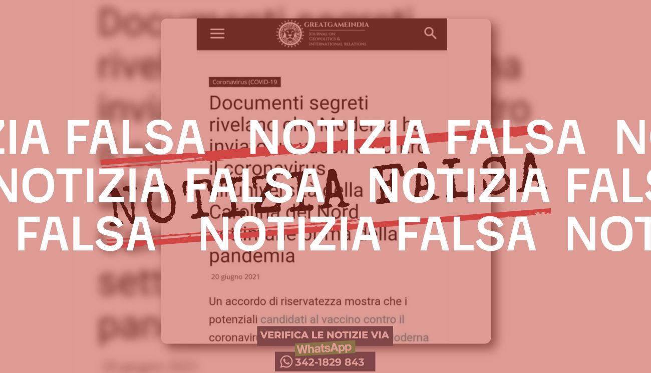 Moderna non «ha inviato» prima della pandemia un vaccino anti Covid-19 a un’università americana