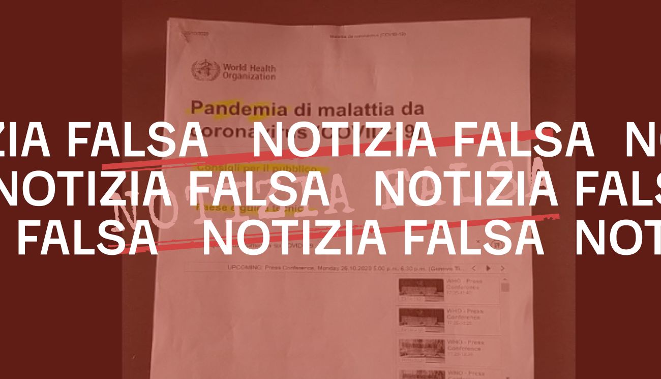 Questo documento non prova che la pandemia di Covid-19 è stata «pianificata»