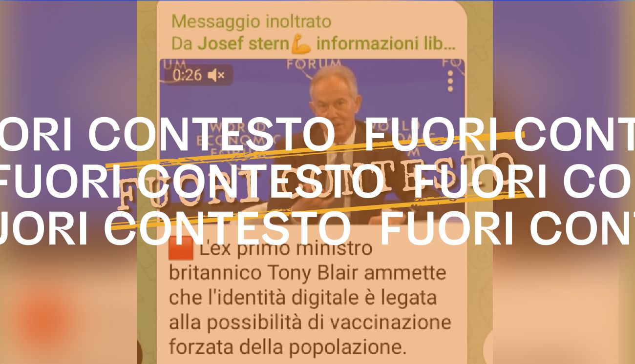 Tony Blair non vuole usare la tecnologia per obbligare le persone a vaccinarsi