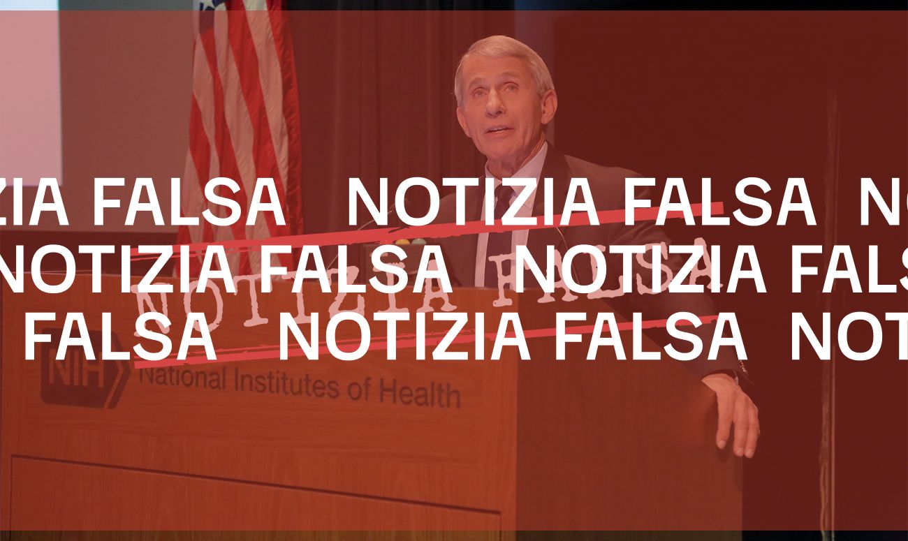 Non è vero che Anthony Fauci «consigliava alla sua famiglia idrossiclorochina»