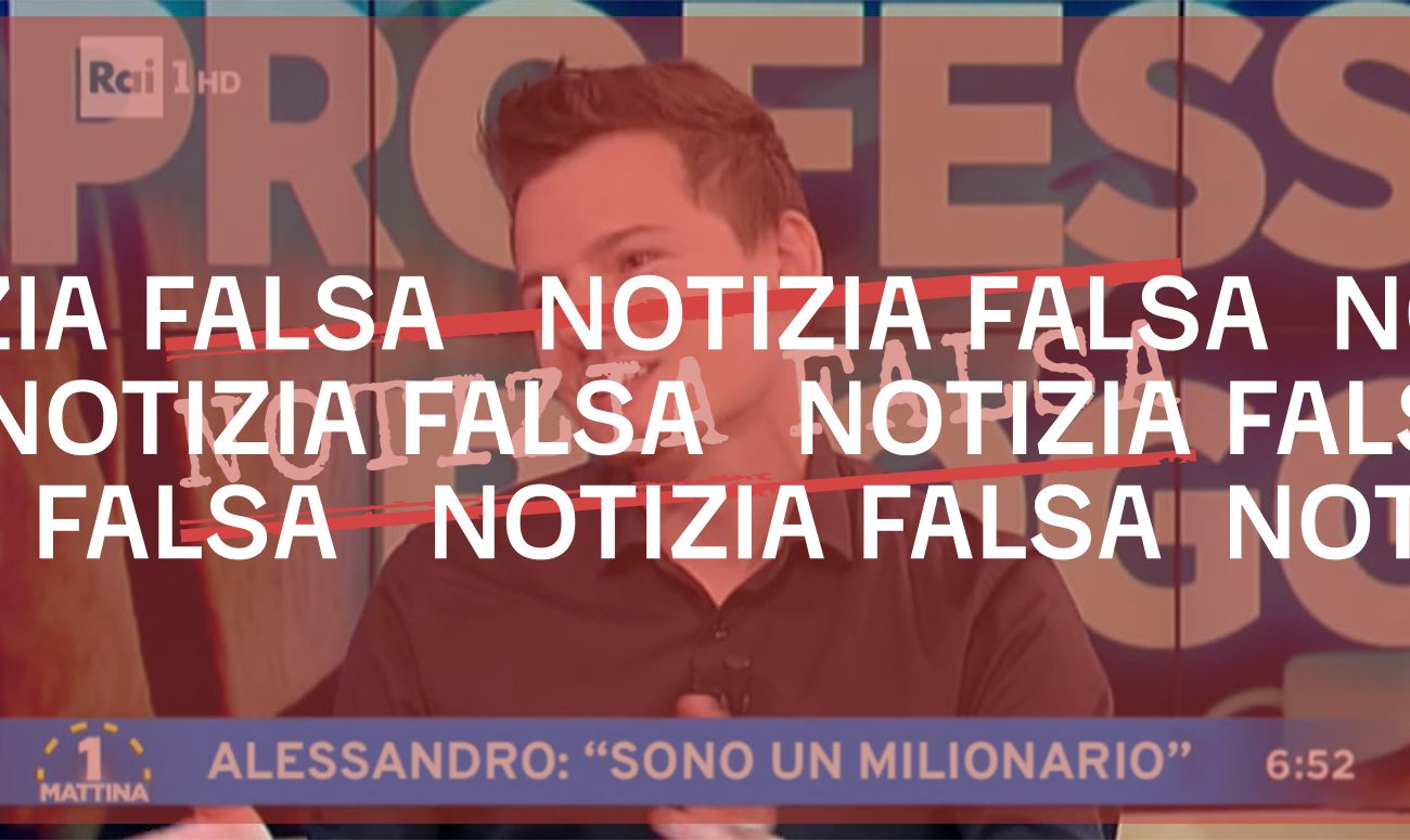 La storia dello «studente» che guadagna «più di 40 mila euro lavorando da casa» è falsa