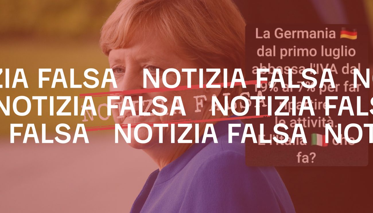 No, la Germania non sta abbassando l’Iva al 7 per cento