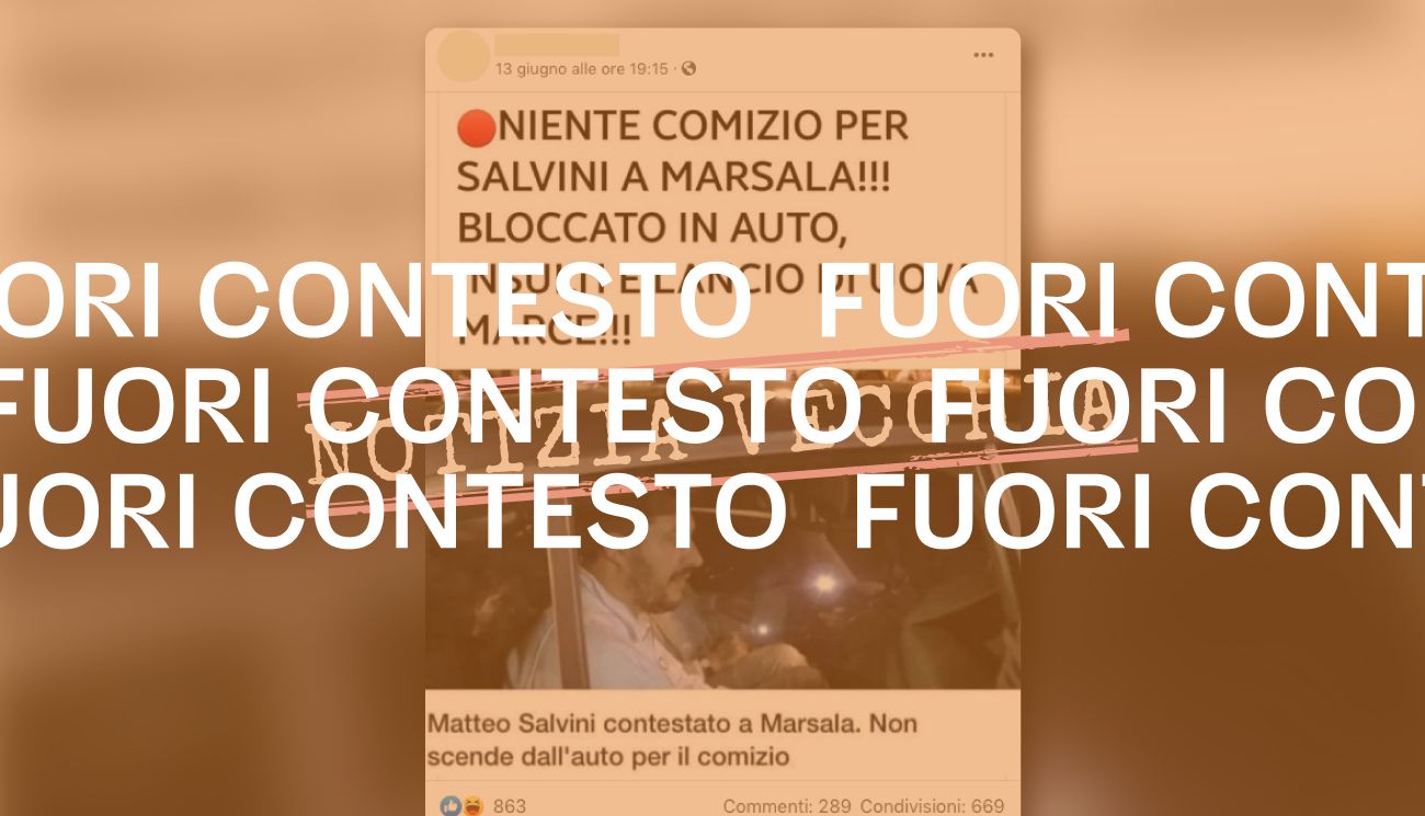 Salvini è stato contestato a Marsala, ma nel 2015