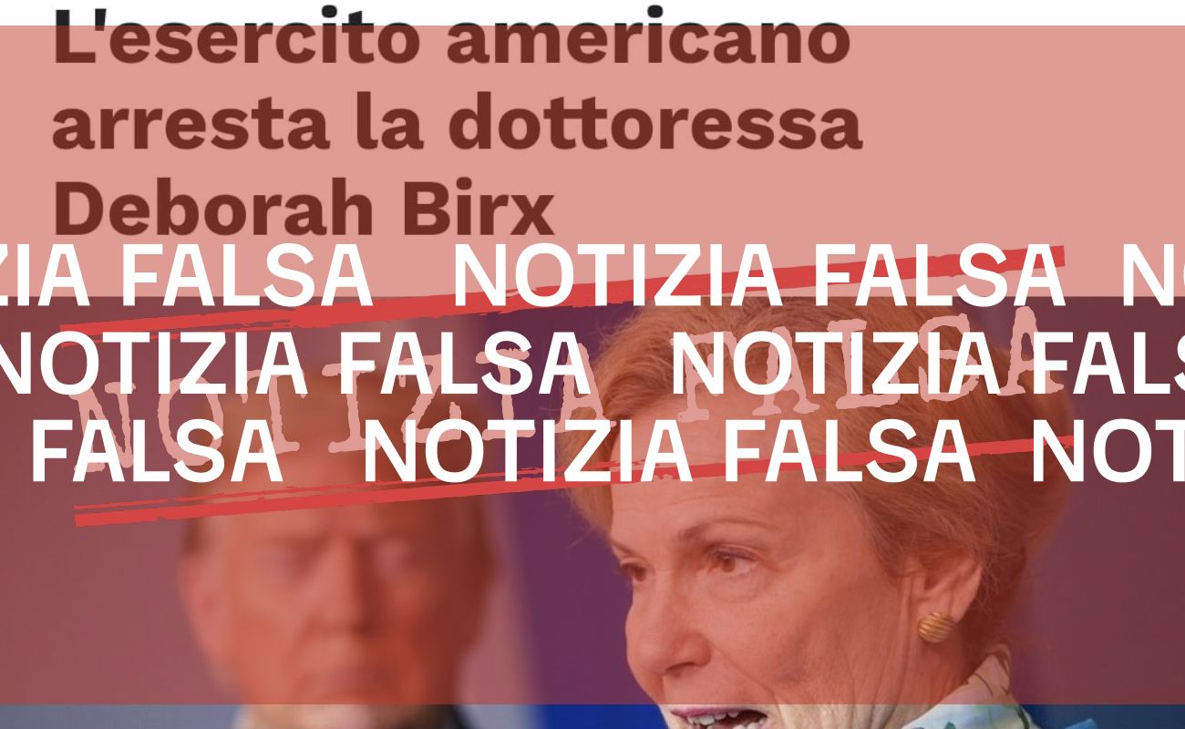 L’esercito americano non ha arrestato l’ex responsabile Covid della Casa Bianca Deborah Birx