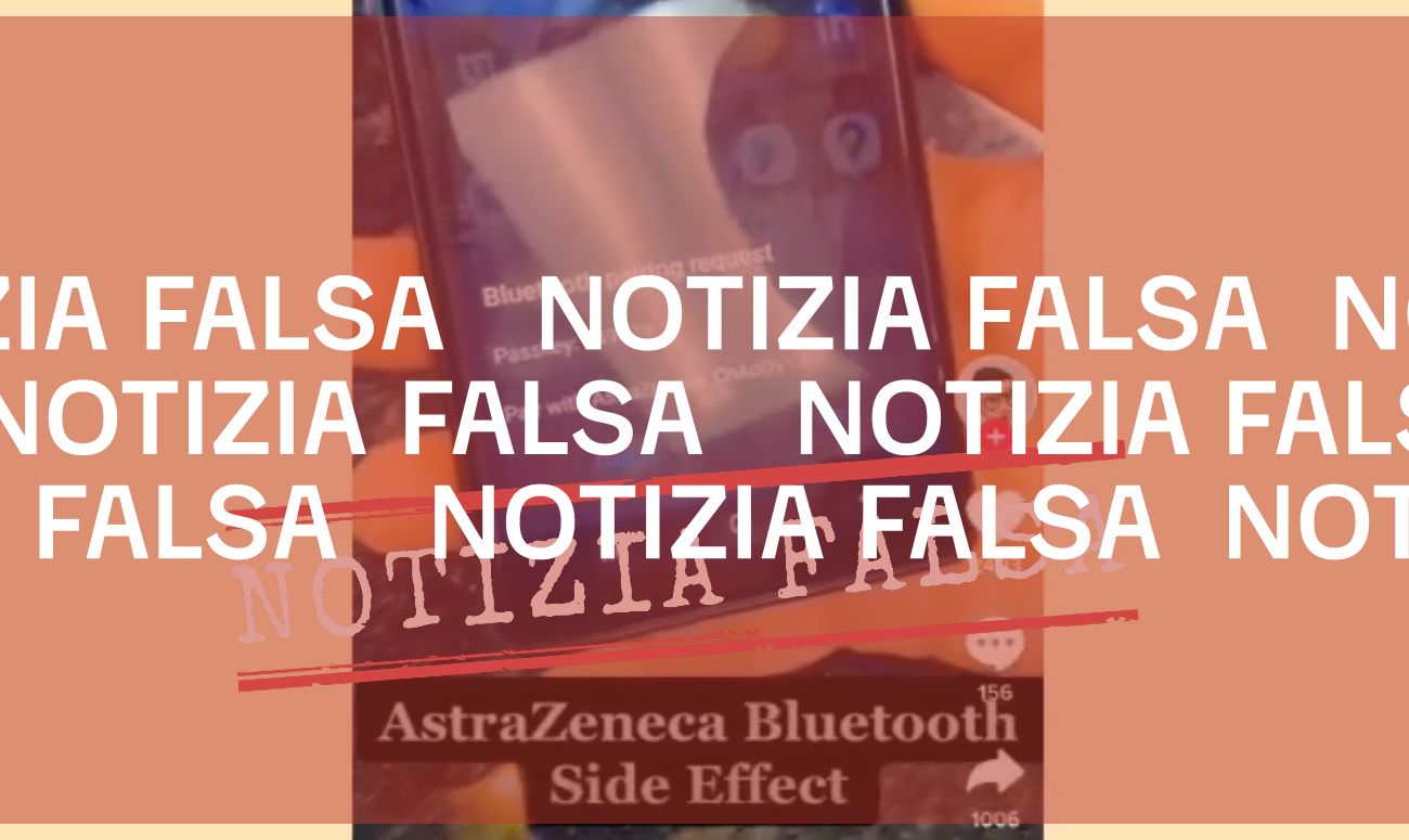 Il vaccino AstraZeneca non ha un «effetto collaterale» che attiva una connessione bluetooth