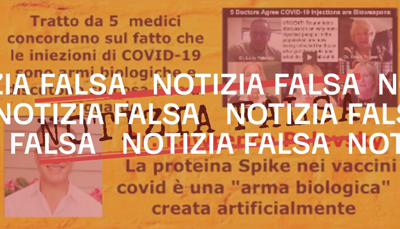 La proteina Spike nei vaccini non è «un’arma biologica»