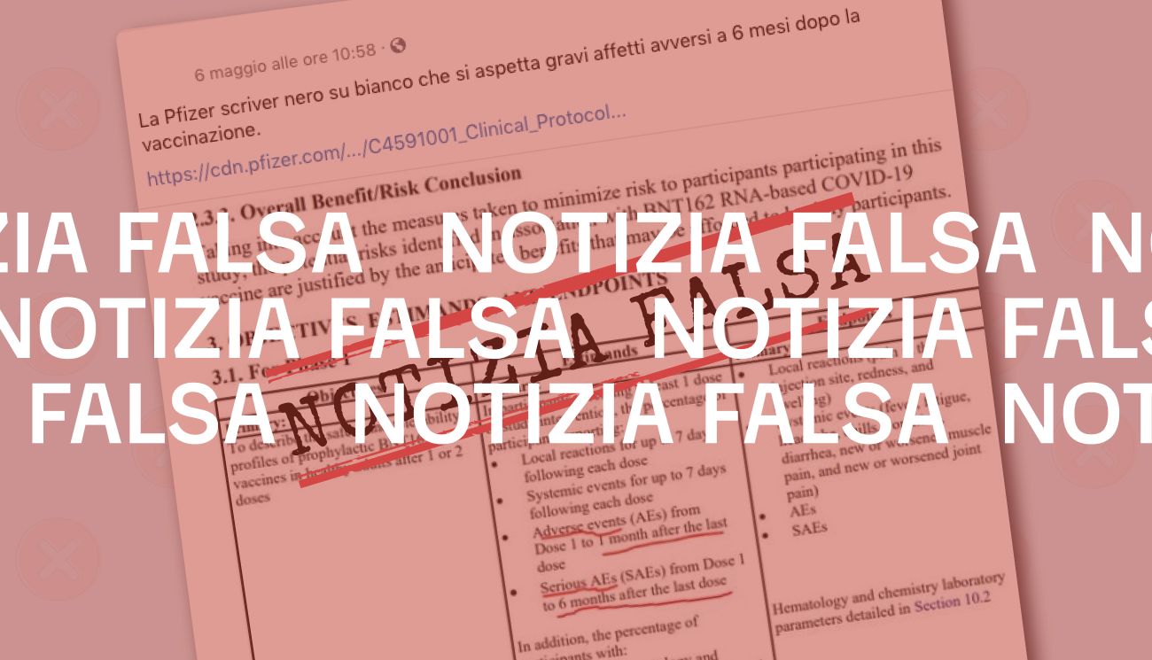 No, Pfizer non si aspetta «gravi effetti avversi a 6 mesi dopo la vaccinazione»