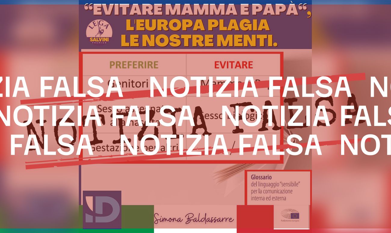 No, l’Ue non vuole «imporre la neolingua politicamente corretta» agli eurodeputati