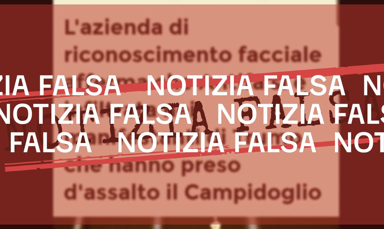 No, l’azienda di riconoscimento facciale XRVision non ha identificato degli antifa tra gli assalitori del Congresso