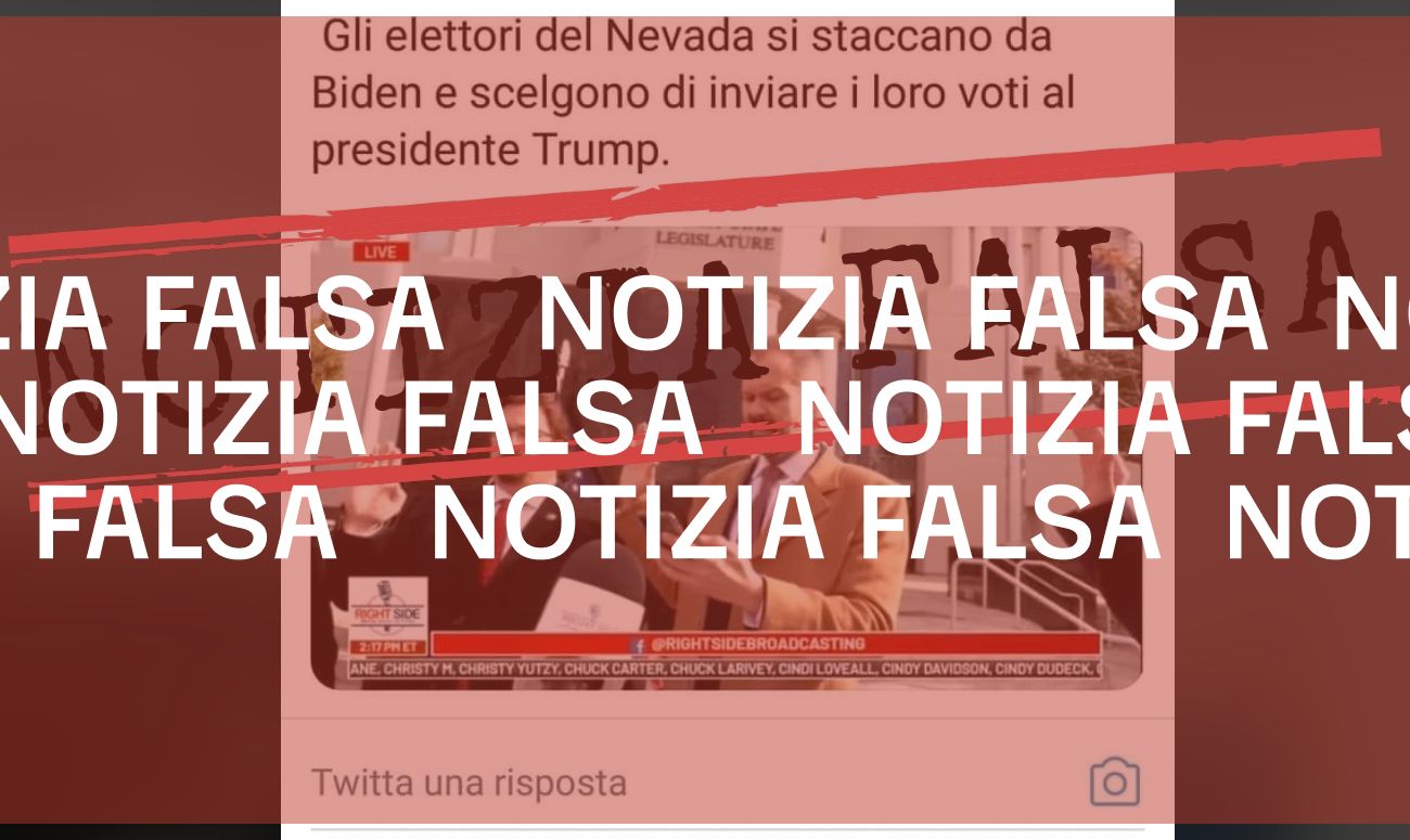 Non è vero che i grandi elettori del Nevada hanno votato per Donald Trump