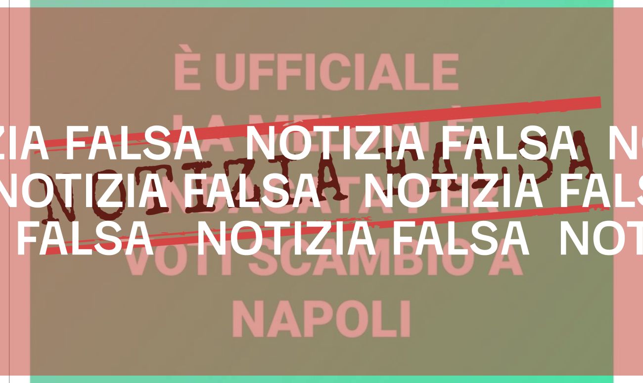 <i></i> No, Giorgia Meloni non è indagata per voto di scambio a Napoli