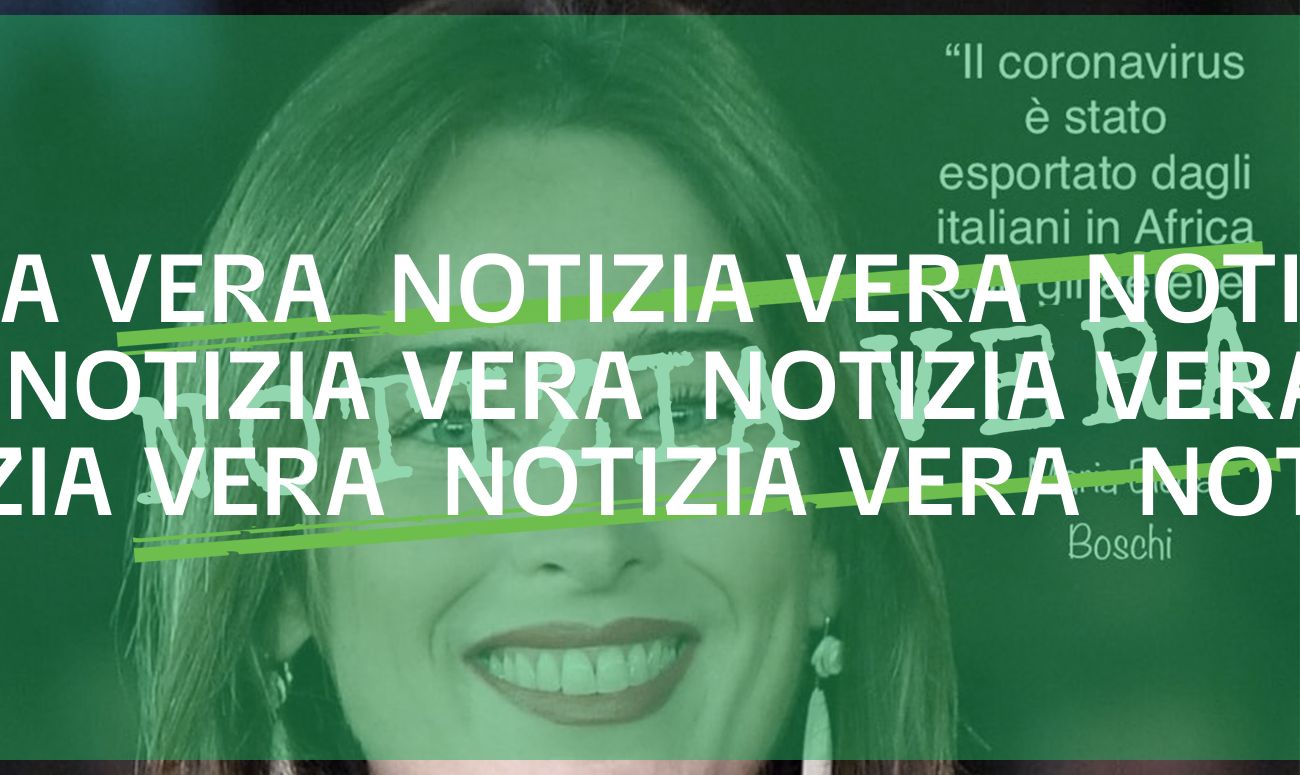 <i></i> Maria Elena Boschi ha realmente detto che «il coronavirus è stato esportato dagli italiani in Africa con gli aerei», e in parte ha ragione