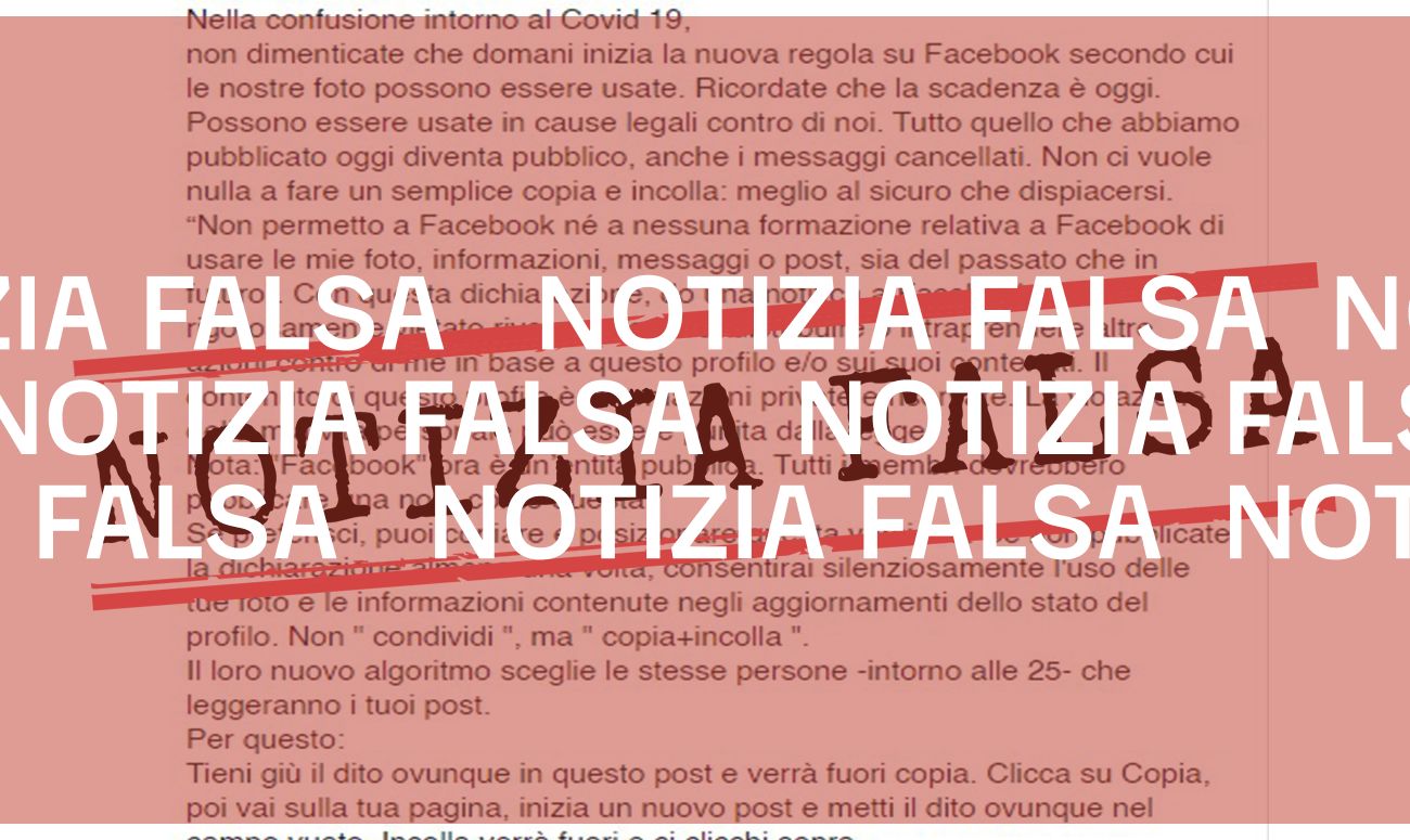 No, nessuna nuova regola permetterà a Facebook di usare «le nostre foto»