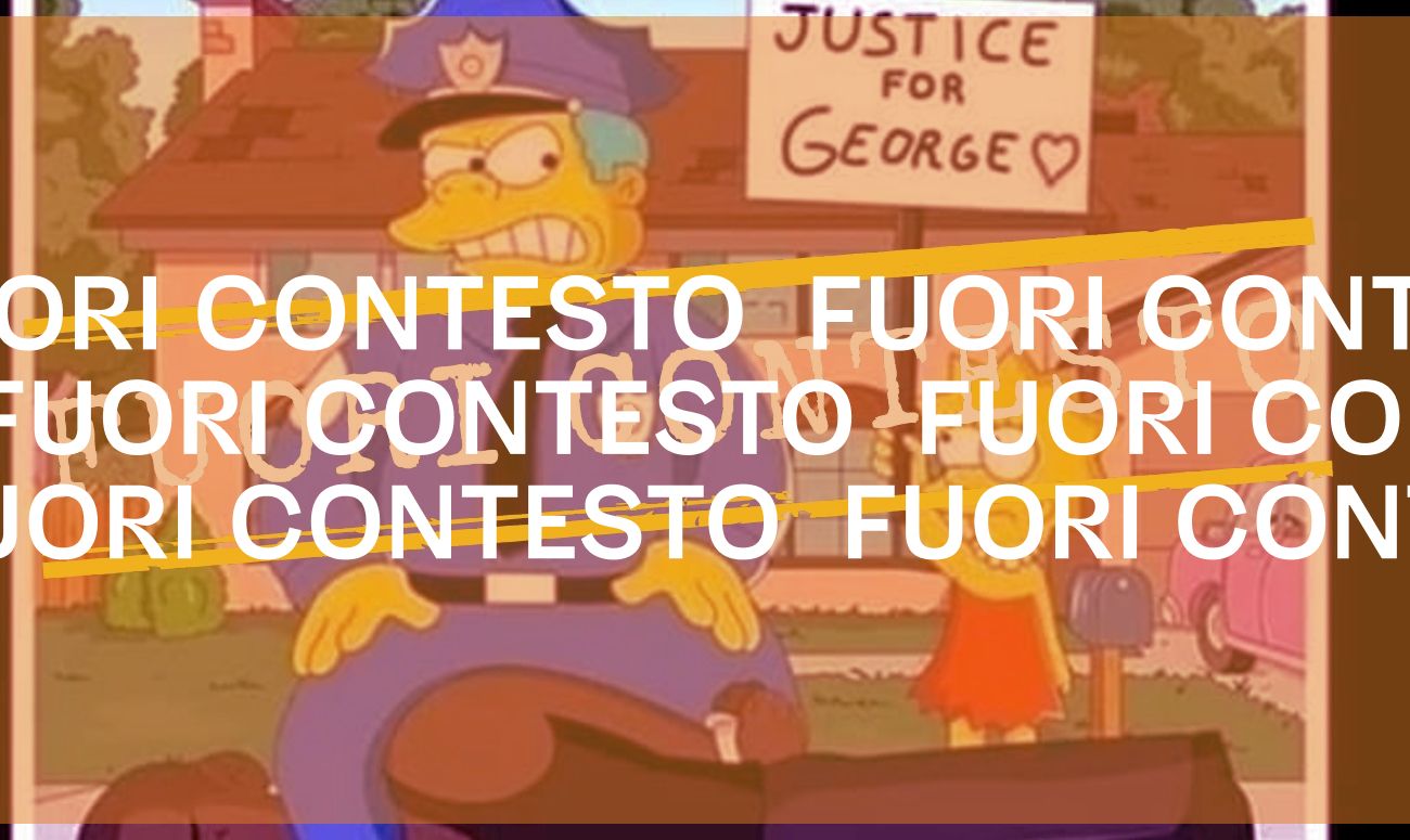 No, nel 1990 I Simpson non hanno predetto la morte di George Floyd