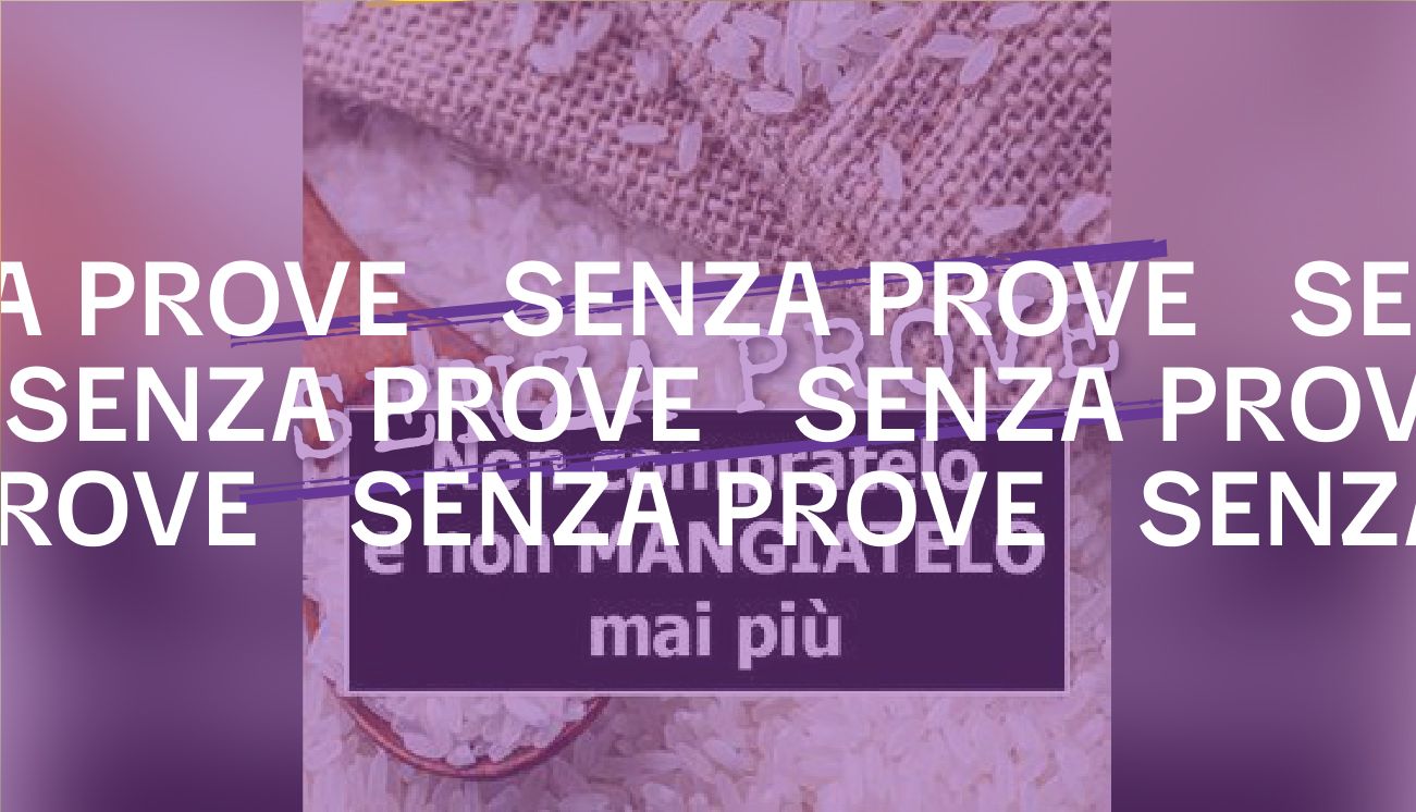 No, non dobbiamo preoccuparci del “riso alla plastica”