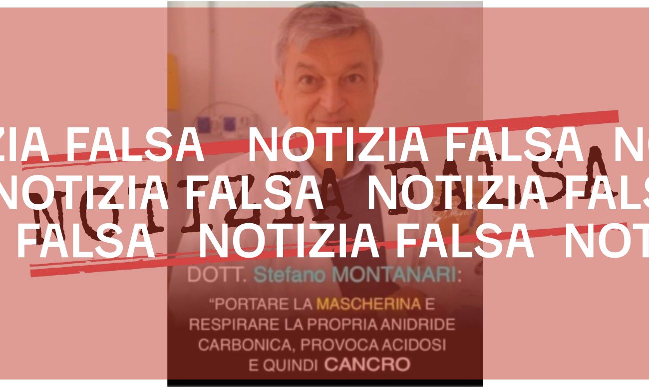 No, indossare la mascherina non provoca il cancro