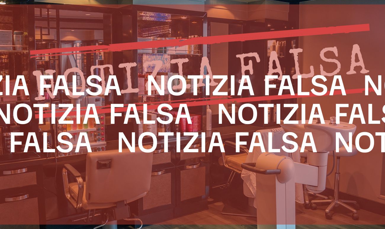 Non è corretto dire che i prodotti usati dai parrucchieri «eliminano» il coronavirus