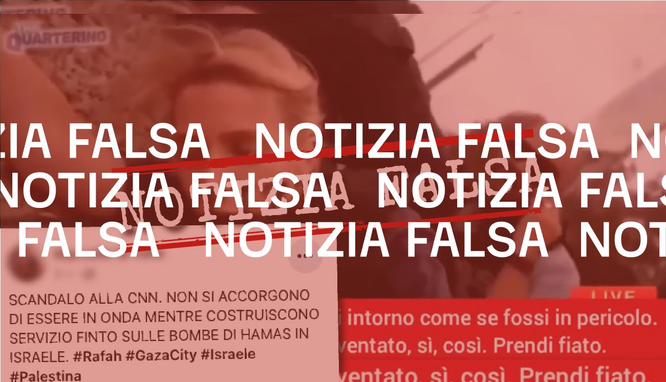 La CNN non ha inscenato un finto servizio sui razzi di Hamas contro Israele