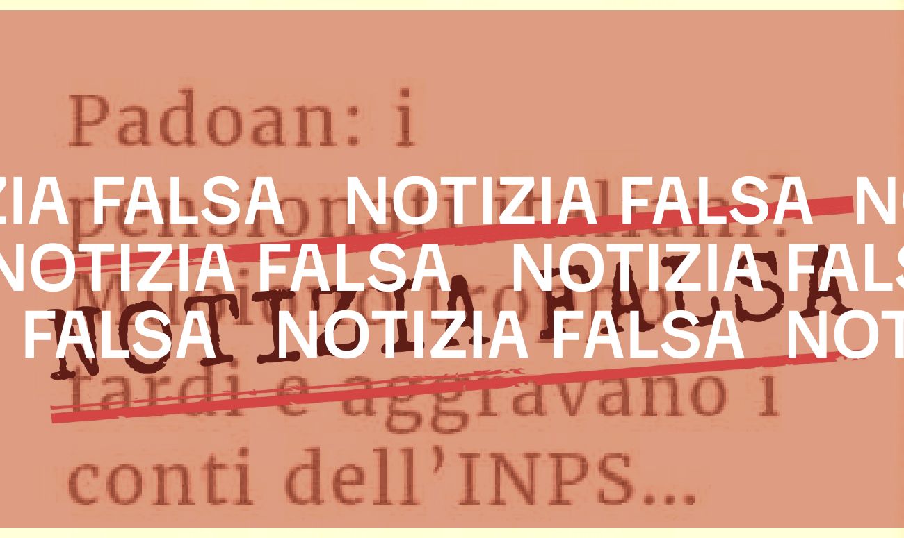 Pier Carlo Padoan non ha detto che «i pensionati italiani muoiono troppo tardi»