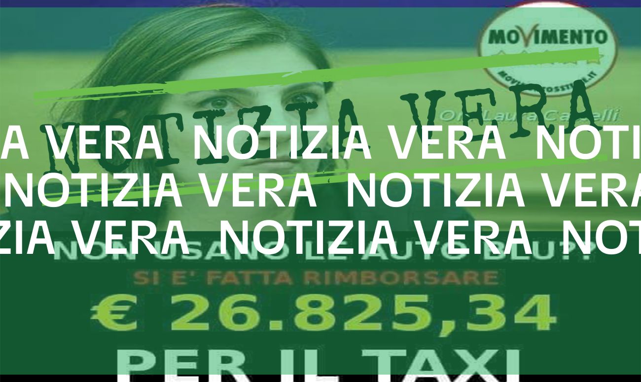 La deputata del Movimento 5 Stelle Laura Castelli ha davvero speso oltre 26mila euro di taxi in una legislatura