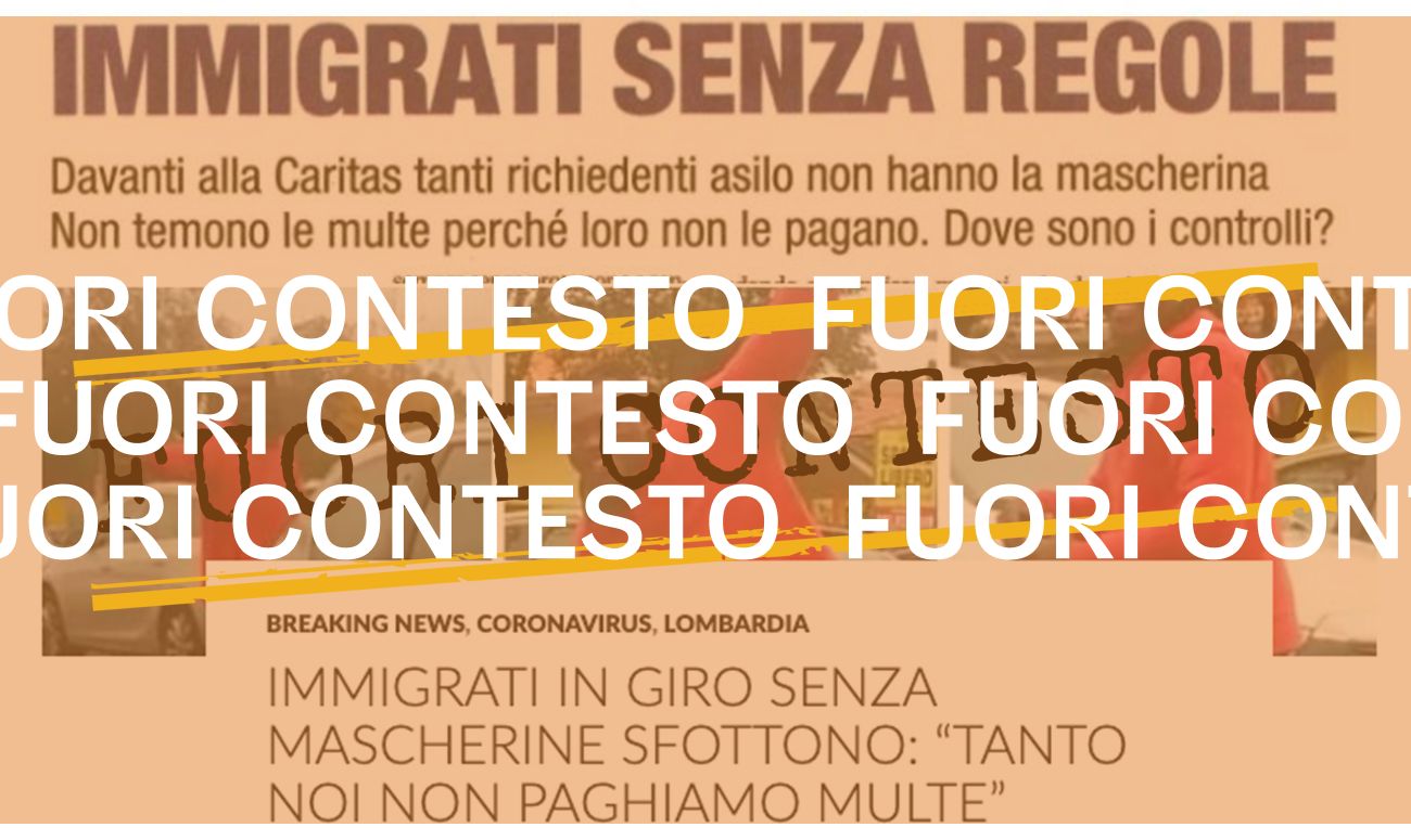 La storia degli «immigrati senza regole» nel bergamasco viene da una lettera su Libero (e le foto dei migranti sono decontestualizzate)