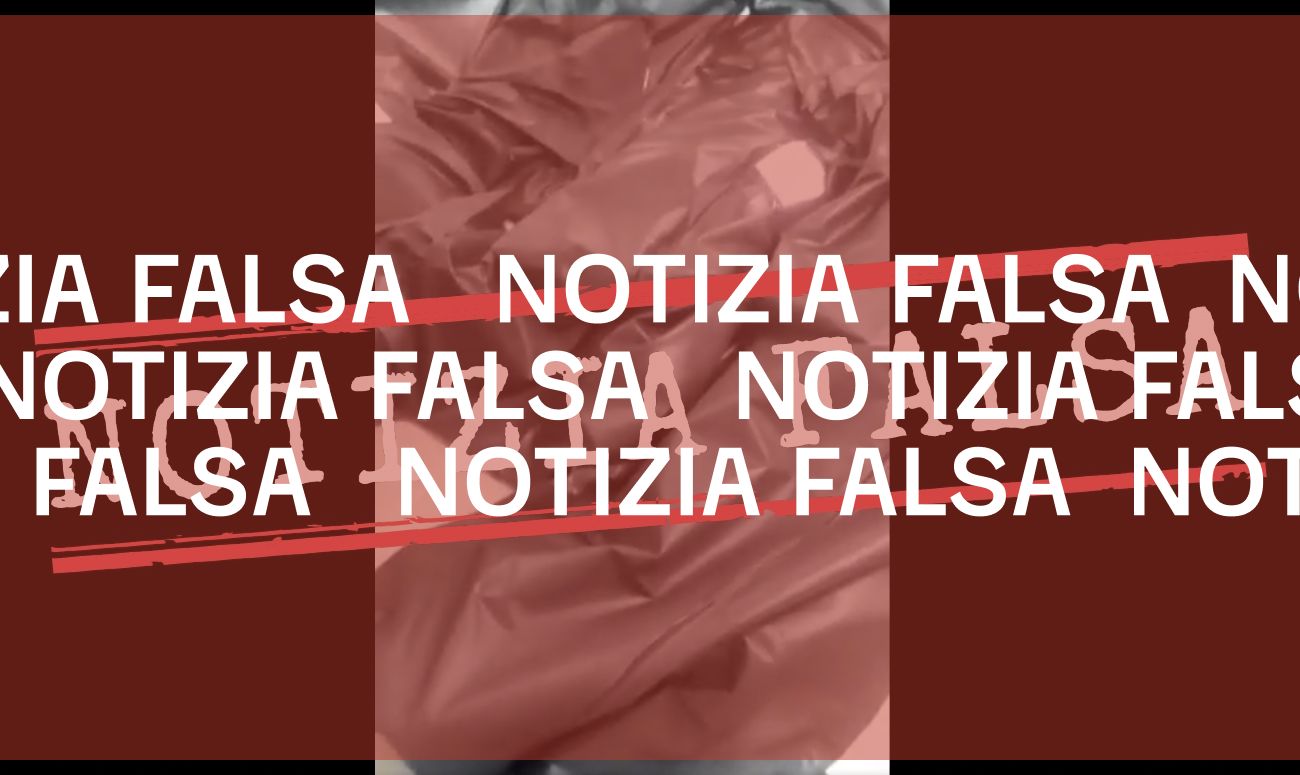 No, il video con i cadaveri nei sacchi neri non è stato girato in un ospedale italiano