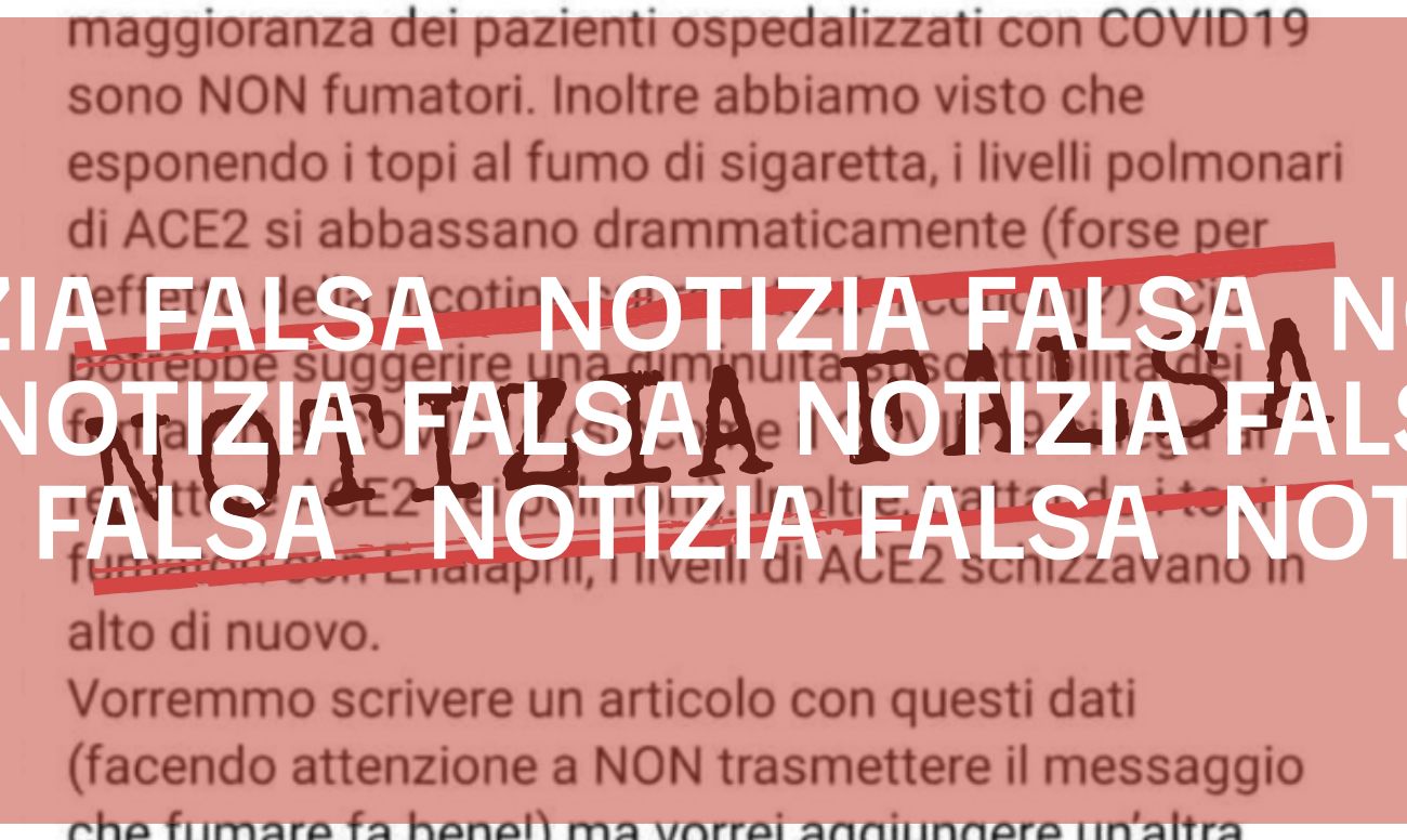 No, il fumo di sigaretta non rende meno suscettibili al Covid-19 (anzi)