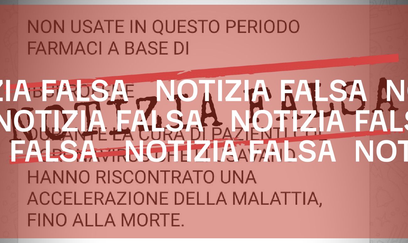 Notizia falsa: i farmaci a base di ibuprofene, Covid-19 e l’accelerazione della malattia