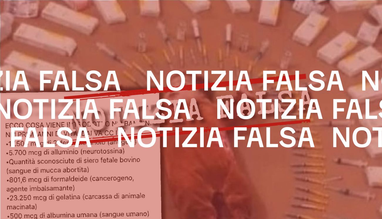 No, nei vaccini non ci sono “ingredienti” pericolosi per i bambini