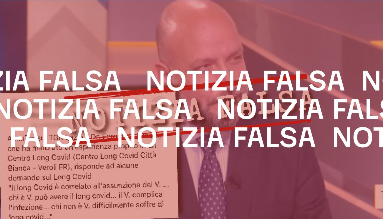 Questo spezzone del TGR Lazio non dimostra che la long Covid è causata dal vaccino