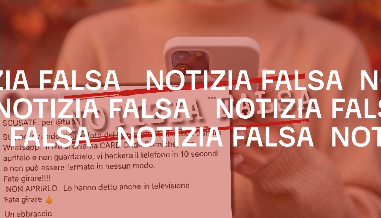 La notizia del file “CARD Onde Sismiche” che hackera i telefoni è falsa