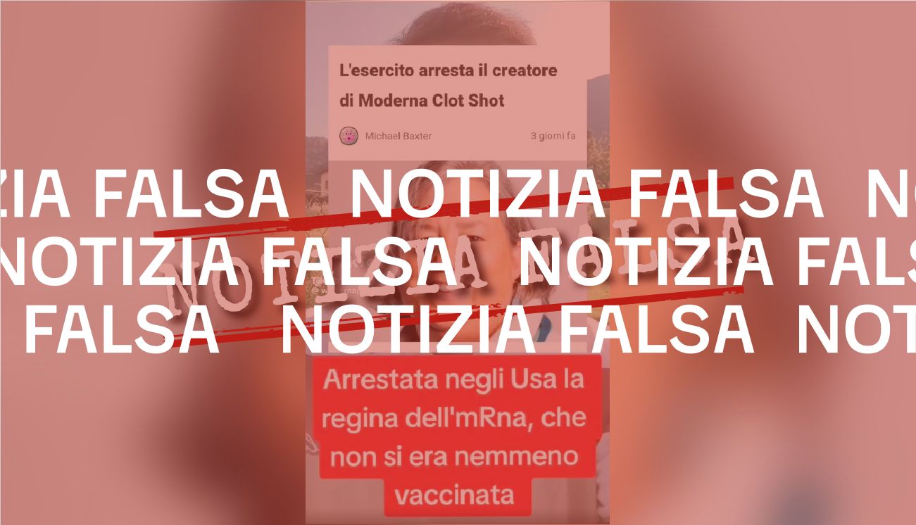 Non è vero che la creatrice del vaccino a mRNA di Moderna è stata arrestata