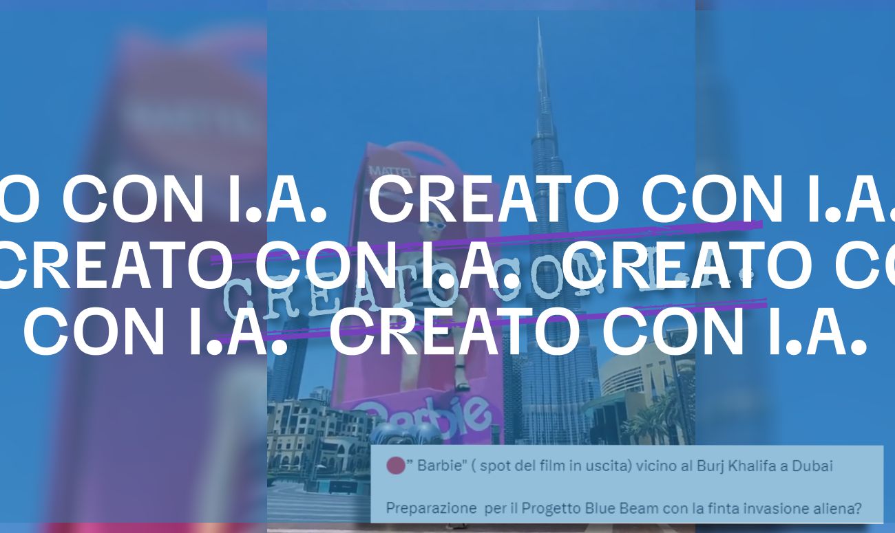 Questo video di Barbie a Dubai non prova l’esistenza del “progetto Blue Beam”